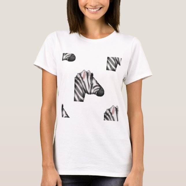Camiseta emoji zebra (Frente)