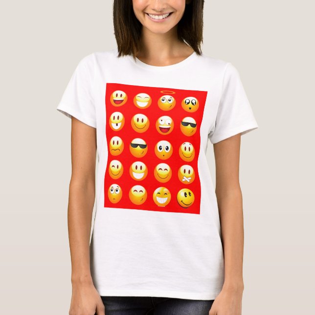 Camiseta emojis vermelhos (Frente)