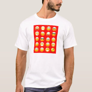 Camiseta emojis vermelhos