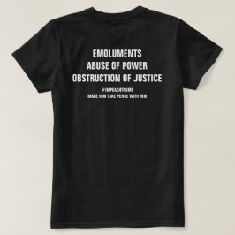 Camiseta Emolumentos Abuso de Obstrução de Energia