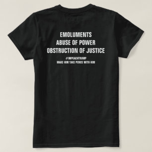 Camiseta Emolumentos Abuso de Obstrução de Energia