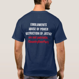 Camiseta Emolumentos Obstrução País por Parte
