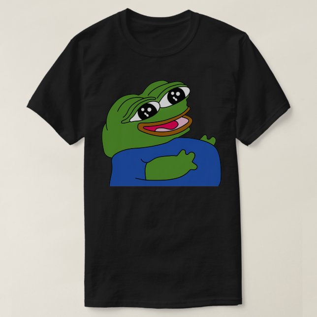 Camiseta Emote de peepoFat de alta qualidade (Frente do Design)