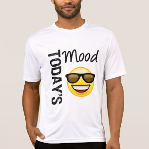 Camiseta Emoticon de hoje do humor legal com máscaras