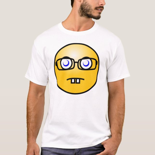 Camiseta Emoticon geek (Frente)