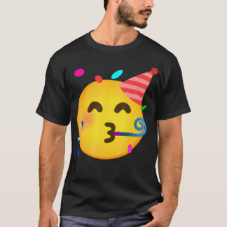 Camiseta Emoticon Partilhando Face Birthday T-Shirt