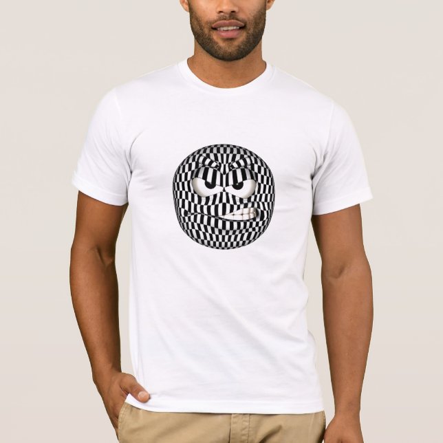 Camiseta Emoticon Rosto Zangado (Frente)