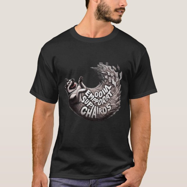 Camiseta Emotional Support Chaos Funny Husky Dog T-Shirt (Frente)