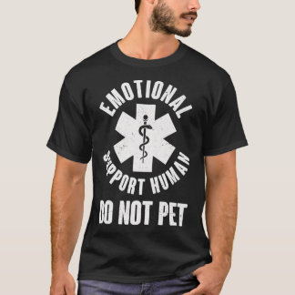 Camiseta Emotional Support Do Not Pet Funny Premium
