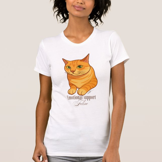 Camiseta Emotional support feline (Frente)