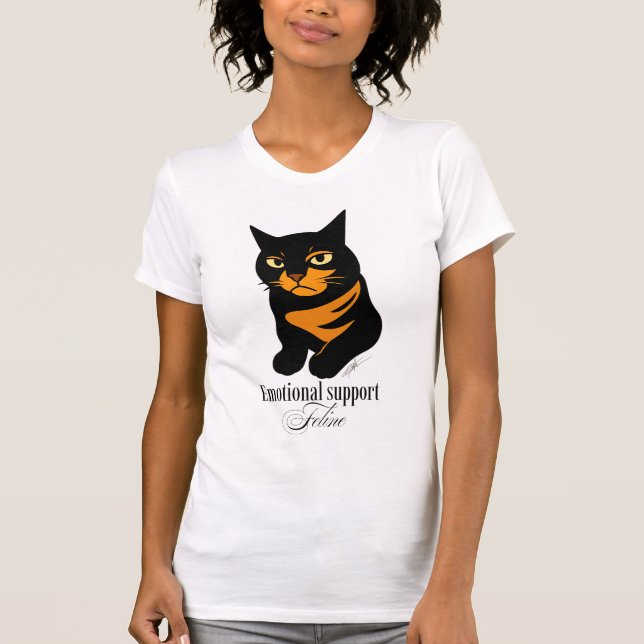 Camiseta Emotional support feline (Frente)