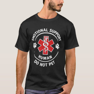 Camiseta Emotional Support Human Do Not Pet