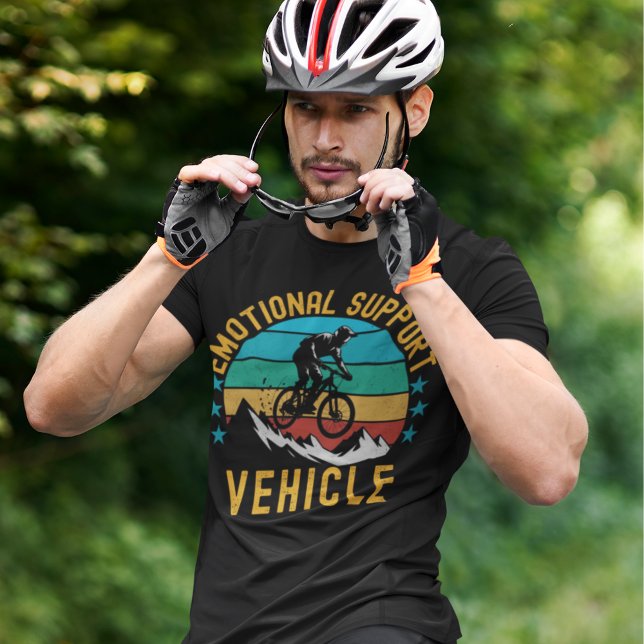 Camiseta Emotional Support Vehicle Cycling  (Criador carregado)