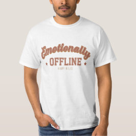 Camiseta Emotionally Offline – Vintage Minimalist