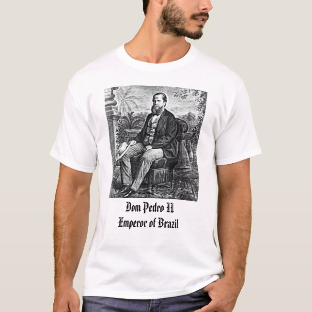 Camiseta emp, imperador dos DOM Pedro II de Brasil (Frente)