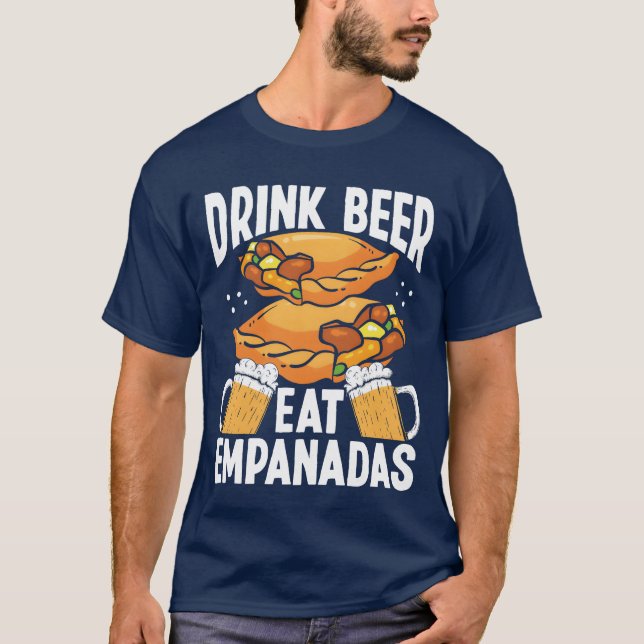 Camiseta Empanadas Maker Beer Drinking Lover Latin Food boy (Frente)