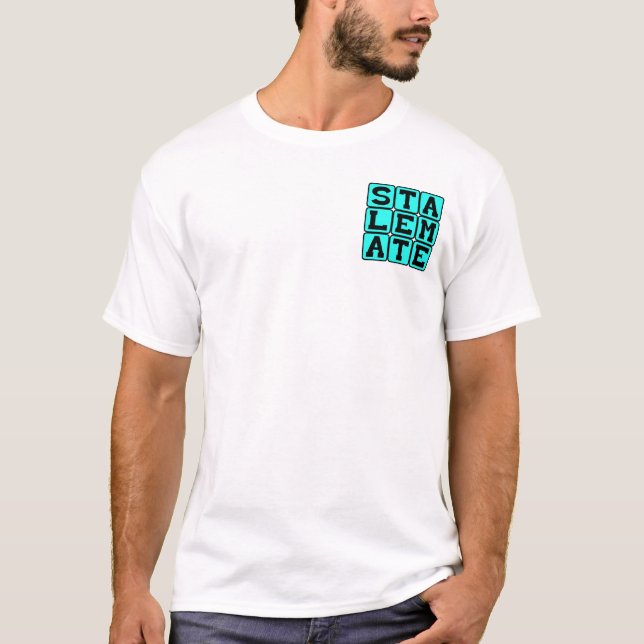 Camiseta Empate, Impasse Competitivo no Xadrez (Frente)