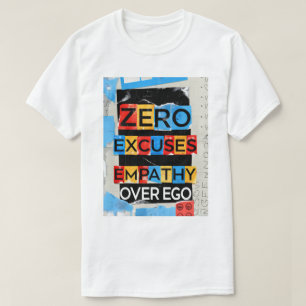 Camiseta Empatia Sobre Ego Zero Explica Unisex T-Shirt