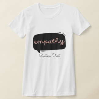 Camiseta Empatia Texto Personalizado Personalizado Saúde Me