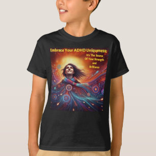 Camiseta Empenhando-se com o ADHD*Adote sua exclusividade d