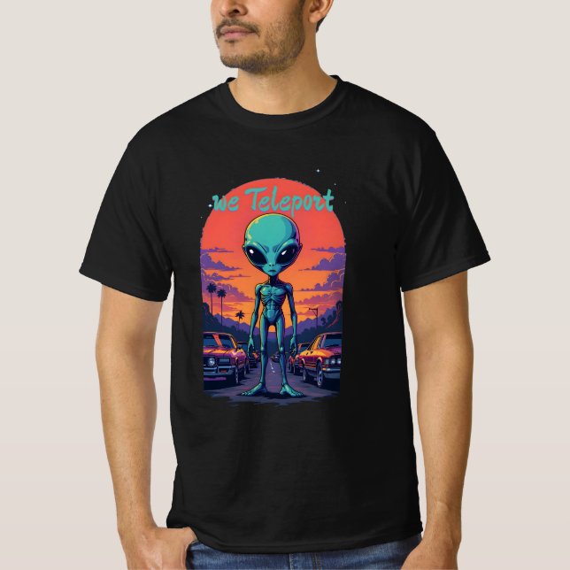 Camiseta Emperramentos de tráfego de aliens, respectivament (Frente)