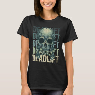 Camiseta Empilhação do crânio do esqueleto Workout Potência