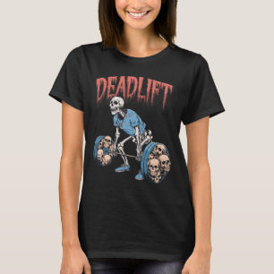 Camiseta Empilhação do crânio do esqueleto Workout Potência