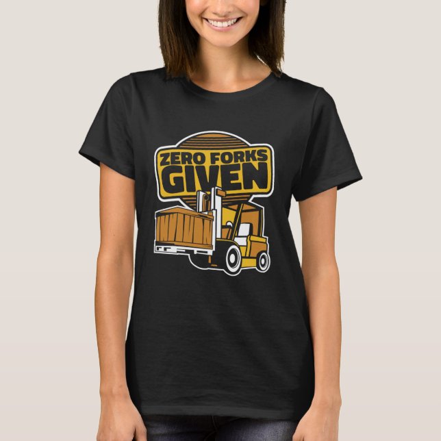 Camiseta Empilhadeira de Alcance Sem Garfos Dada O (Frente)