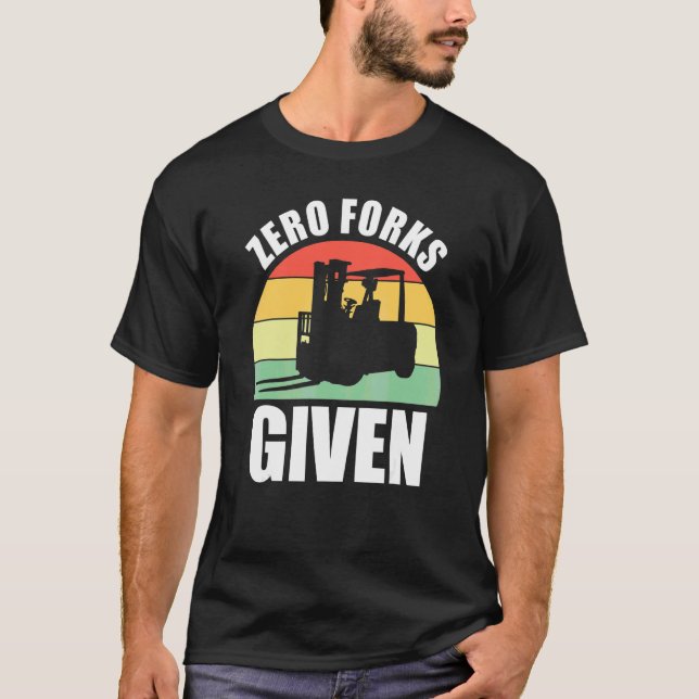 Camiseta Empilhadeira de Garfo Elevatório Sem Garfos (Frente)