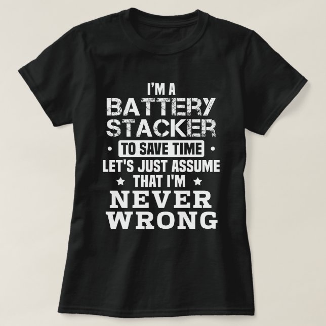Camiseta Empilhador de Bateria (Frente do Design)