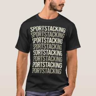 Camiseta Empilhar Copos Empilhar Copos Empilhamento Rápido