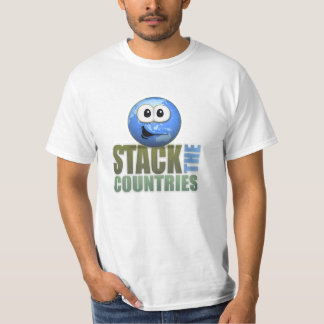 Camiseta Empilhe o t-shirt dos países