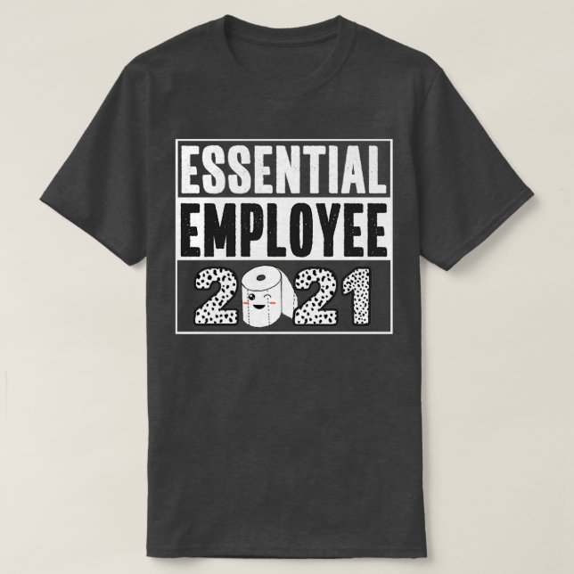 Camiseta Employee Appreciation 2021 Funny Toilet Paper (Frente do Design)