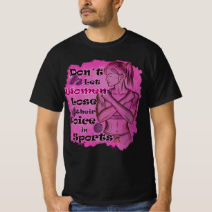 Camiseta Empoderamento das mulheres. As mulheres falam por