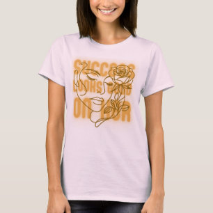 Camiseta Empoderamento de Mulheres de Arte de Rosto Ascende
