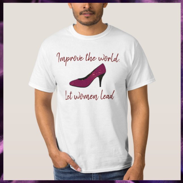 Camiseta Empoderamento De Mulheres Lideram T-shirt (Criador carregado)