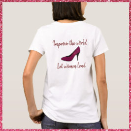 Camiseta Empoderamento De Mulheres Liderando T-Shirt