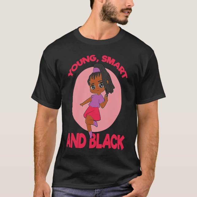 Camiseta Empoderamento de Mulheres Negras Jovens e Intelige (Frente)
