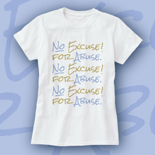 Camiseta Empoderamento Sem Desculpa para Abuso por Tanya Lu