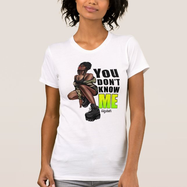 Camiseta Empoderando a Diva Negra com Confiança Ousada (Frente)