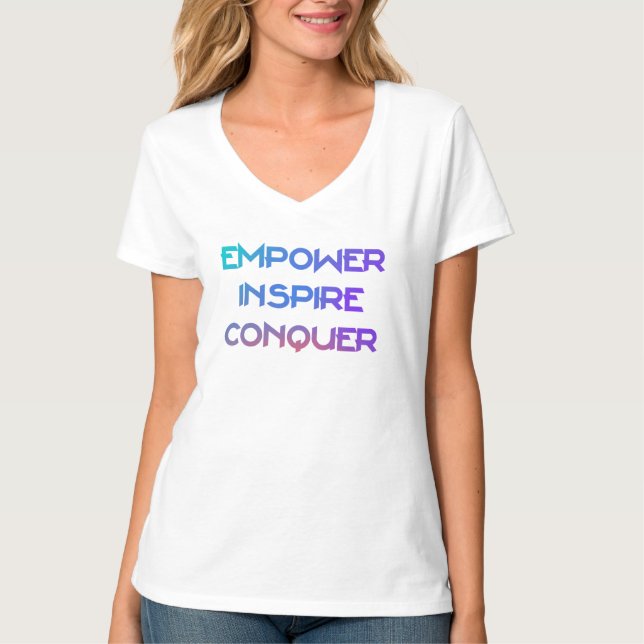 Camiseta Empower Inspire Conquer (Frente)
