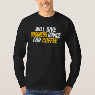Camiseta Empreendedor dará conselhos de negócios por café