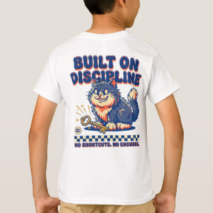 Camiseta Empreendedor: Disciplina & Azarão Gato retrô