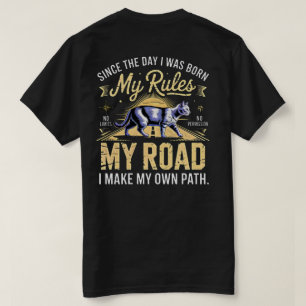 Camiseta Empreendedor Gato Chefe - Minhas Regras M