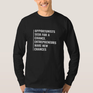 Camiseta Empreendedores fazem novas oportunidades para o em