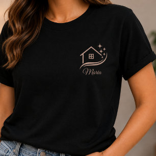 Camiseta Emprega Doméstica Limpa Casa Negócios Brilhantes