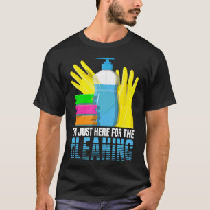 Camiseta Empregada Doméstica de Limpeza ESTOU AQUI SÓ PARA
