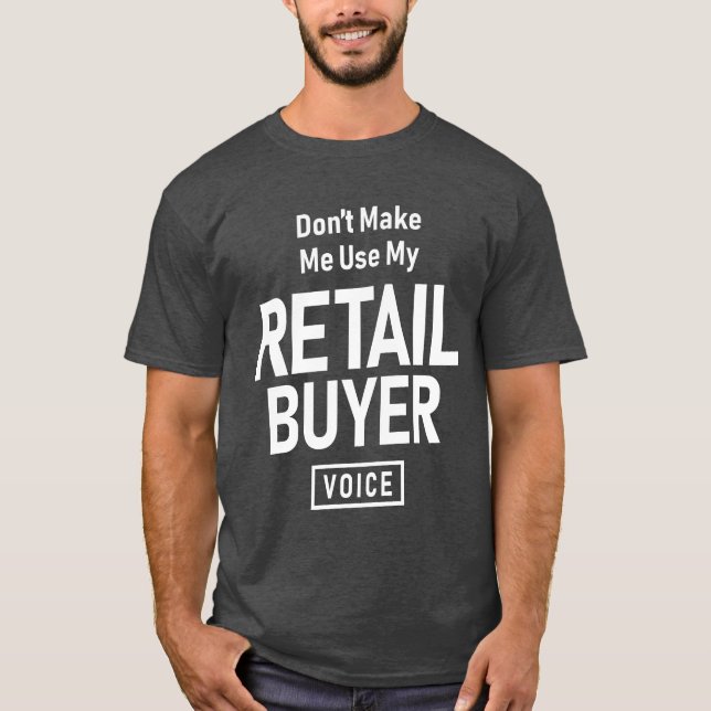 Camiseta Empregado Aniversário de Trabalho de Comprador de  (Frente)