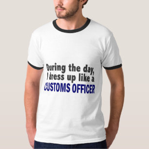 Camiseta Empregado da alfândega durante o dia