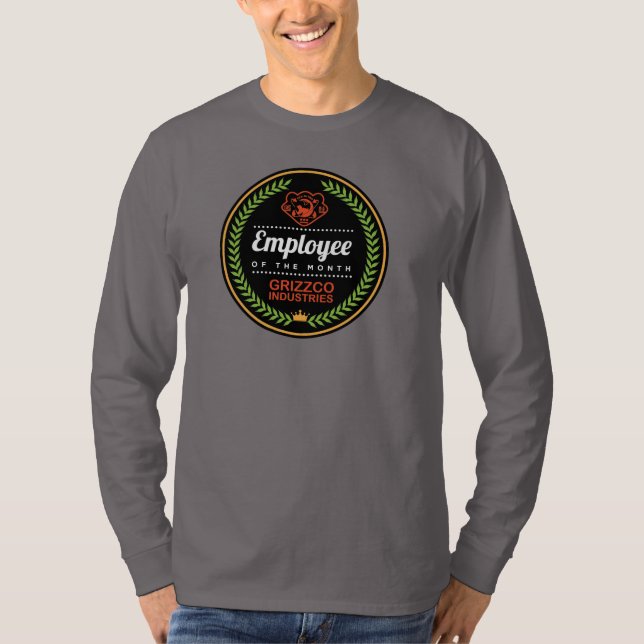 Camiseta Empregado das indústrias de Grizzco do mês (Frente)